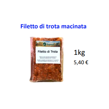 BARF FILETTO DI TROTA MACINATA 1 KG