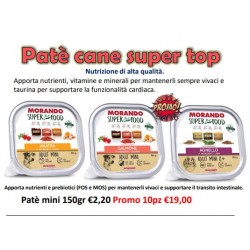 PROMO MORANDO: Patè cane mini linea top 150gr 10PZ