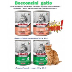 PROMO: Morando bocconcini 405gr GATTO 24 pezzi