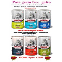 PROMO: Morando patè gatto 400 GR X 24PZ