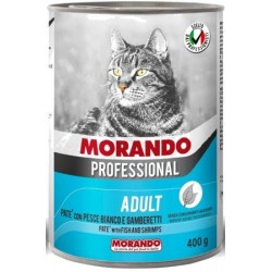 MORANDO  PATE' GATTO C/PESCE E GAMB.ADULT GR.400