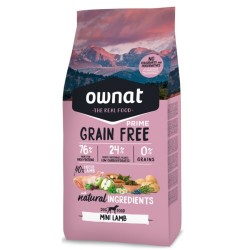 OWNAT CANE PRIME GRAIN FREE MINI AGNELLO 3 KG