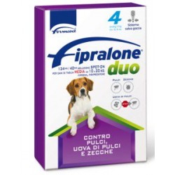 FIPRALONE DUO SPOT-ON CANE MEDIO 4 PIP